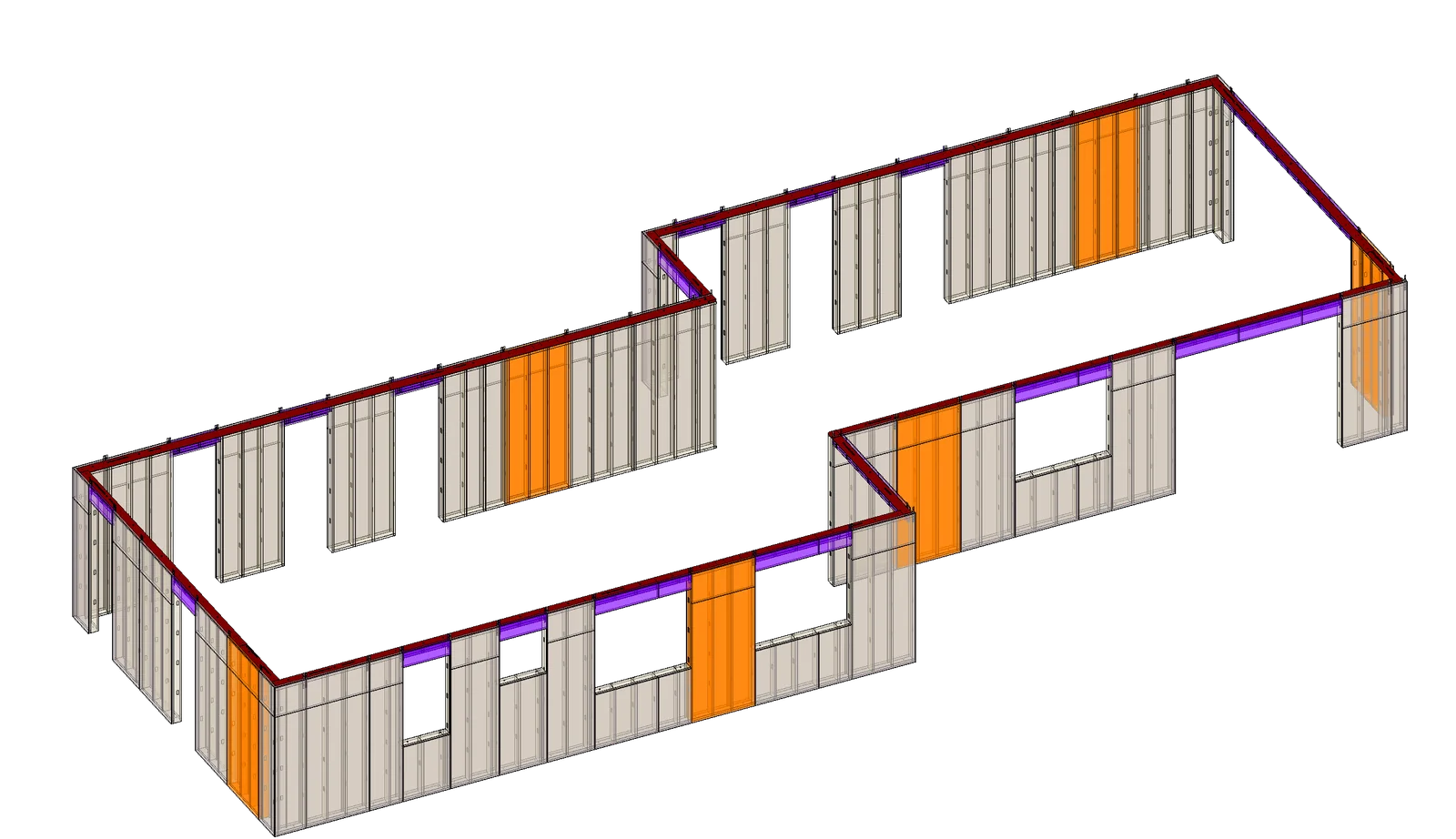 4C exterior wall panel framing layer