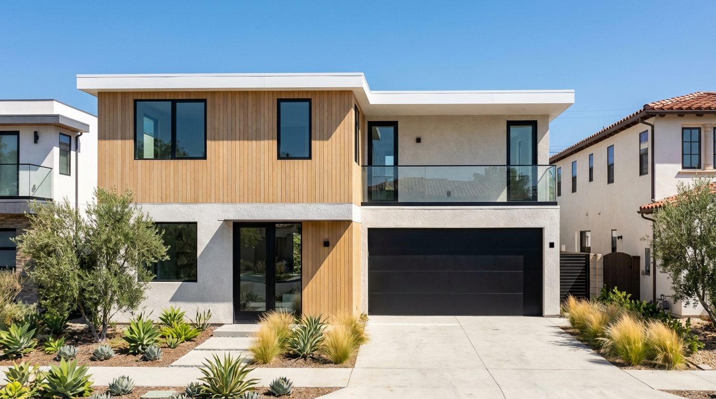 Los Angeles single-family residence, front exterior