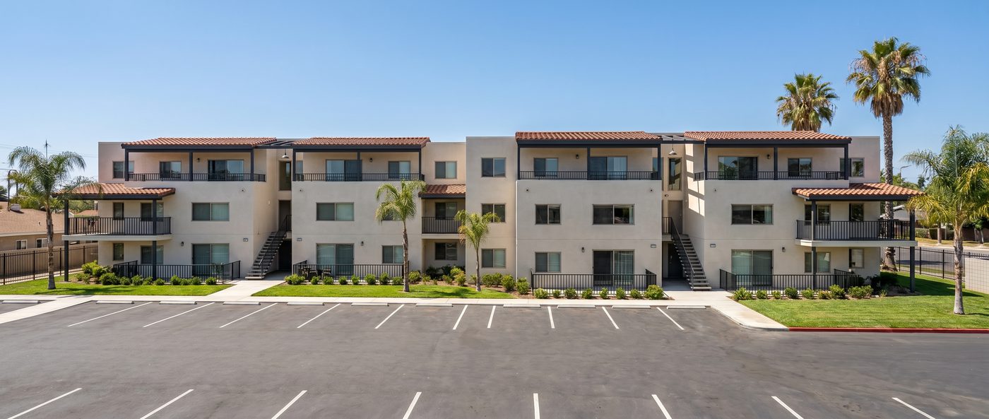 Rialto Apartments, completed 16-unit multifamily building exterior