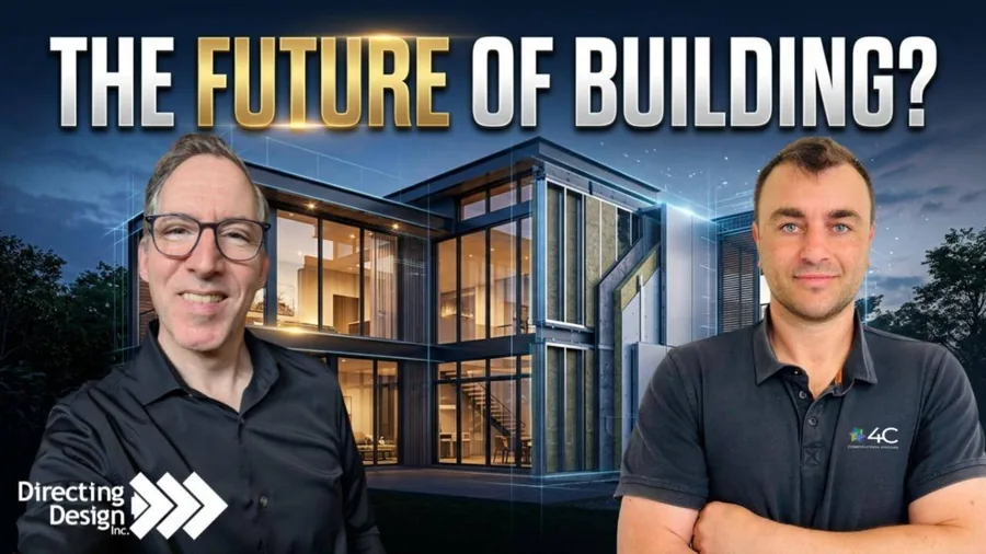 Clarity in Action episode artwork: The Future of Building?, with host Michael Hutchinson and 4C co-founder Yonah Naftaly
